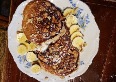 Banana Walnut Pancakes
